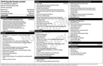 2018 Hyundai SONATA Limited