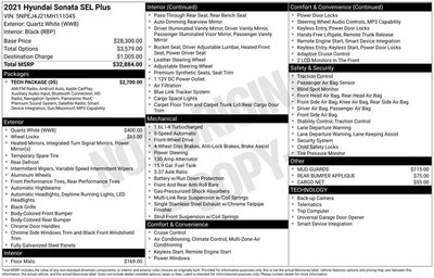 2021 Hyundai SONATA SEL Plus