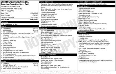 2023 Hyundai SANTA CRUZ SEL Premium