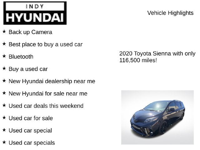 2020 Toyota Sienna SE 8 Passenger