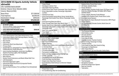 2016 BMW X5 xDrive50i