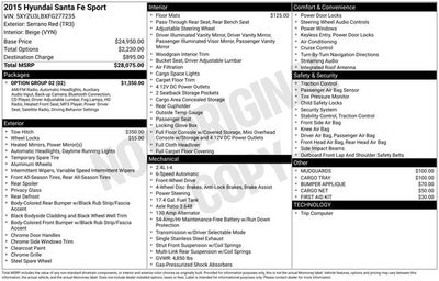 2015 Hyundai SANTA FE SPORT Base