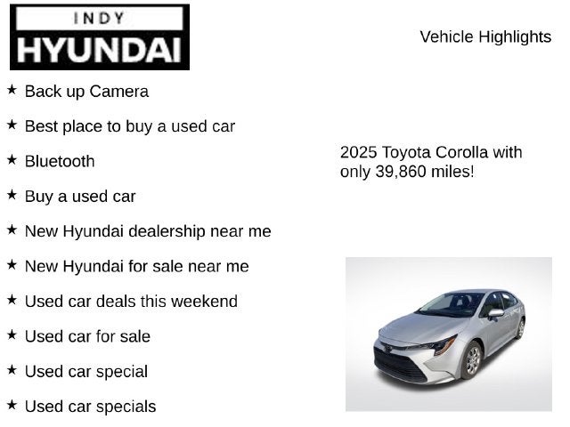2025 Toyota Corolla LE