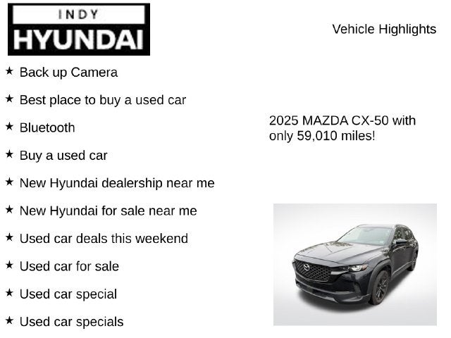 2025 Mazda Mazda CX-50 2.5 S Preferred Package