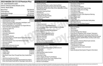 2023 Mazda Mazda CX-5 2.5 S Premium Plus Package