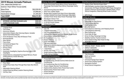 2019 Nissan Armada Platinum