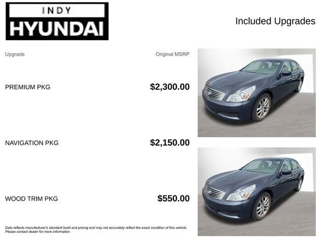 2009 INFINITI G37 X