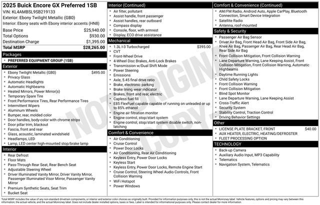 2025 Buick Encore GX Preferred