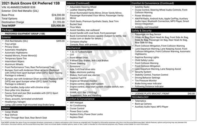 2021 Buick Encore GX Preferred