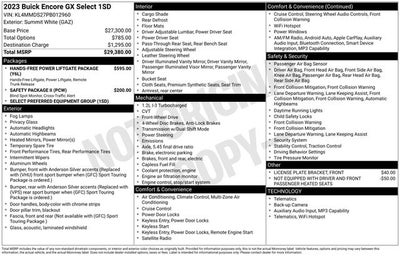 2023 Buick Encore GX Select