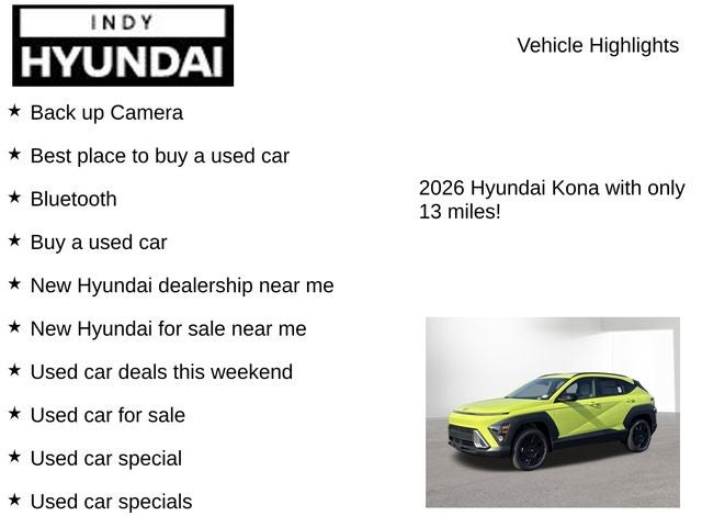 2026 Hyundai KONA SEL Sport