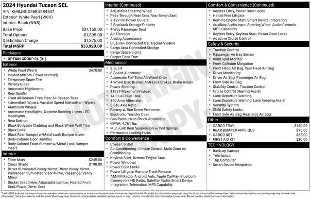 2024 Hyundai TUCSON SEL