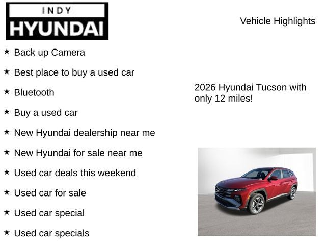 2026 Hyundai TUCSON HYBRID SEL Convenience
