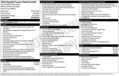 2024 Hyundai TUCSON HYBRID Limited