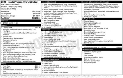 2025 Hyundai TUCSON HYBRID Limited