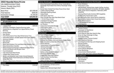 2022 Hyundai KONA N Line