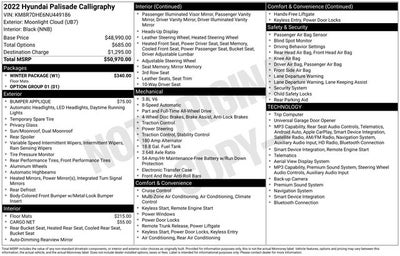 2022 Hyundai PALISADE Calligraphy
