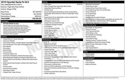 2015 Hyundai SANTA FE GLS