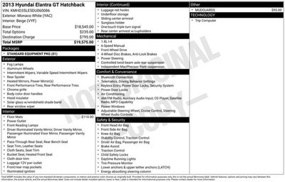 2013 Hyundai ELANTRA GT Base