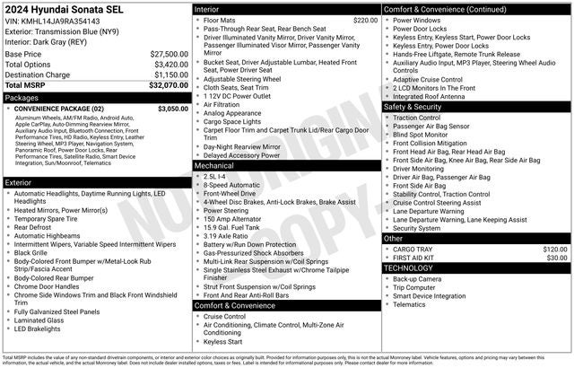 2024 Hyundai SONATA SEL