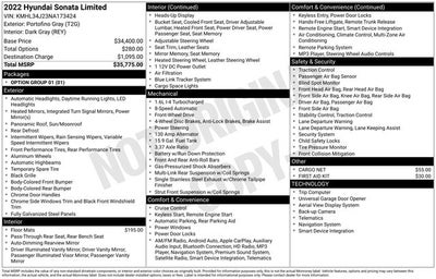 2022 Hyundai SONATA Limited
