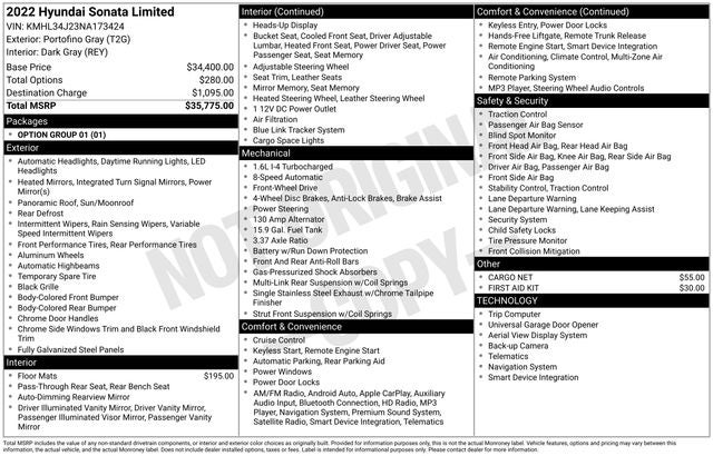 2022 Hyundai SONATA Limited