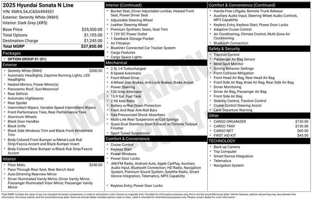 2025 Hyundai SONATA N Line