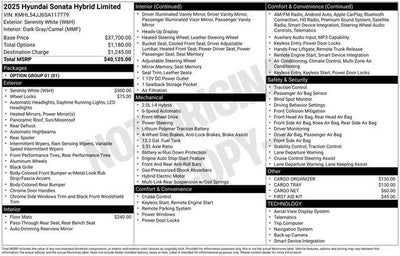 2025 Hyundai SONATA HYBRID Limited