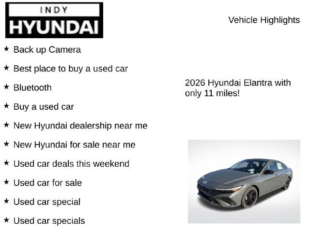 2026 Hyundai ELANTRA SEL Sport Plus