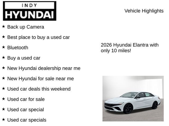 2026 Hyundai ELANTRA SEL Sport