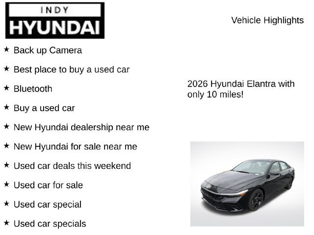 2026 Hyundai ELANTRA SEL Sport Plus