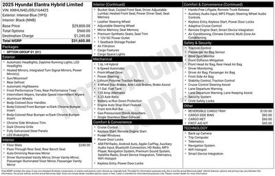 2025 Hyundai ELANTRA HYBRID Limited