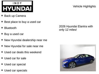 2026 Hyundai ELANTRA Limited