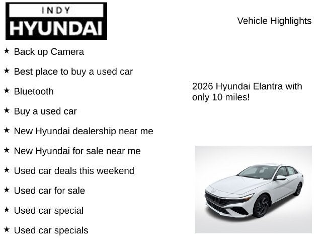 2026 Hyundai ELANTRA Limited