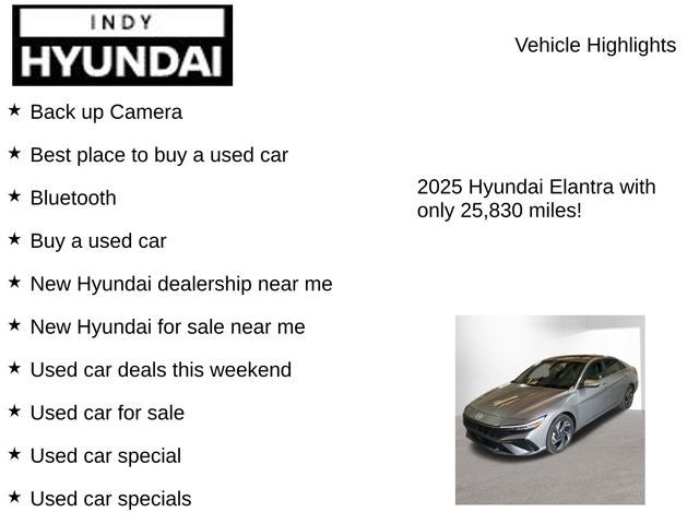 2025 Hyundai ELANTRA SEL Convenience