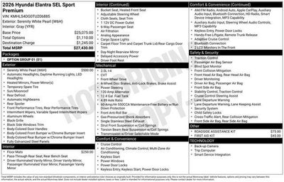 2026 Hyundai ELANTRA SEL Sport