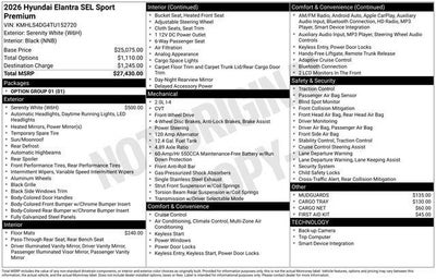 2026 Hyundai ELANTRA SEL Sport