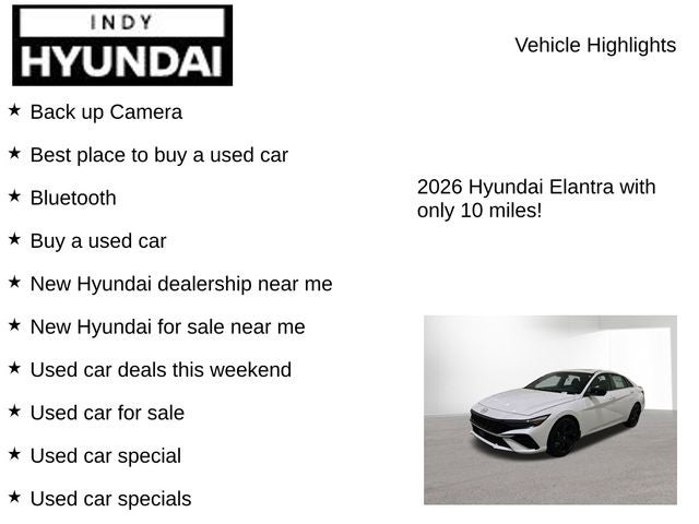 2026 Hyundai ELANTRA SEL Sport