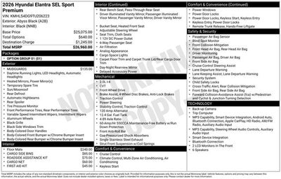 2026 Hyundai ELANTRA SEL Sport
