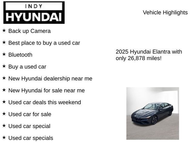 2025 Hyundai ELANTRA SEL Convenience