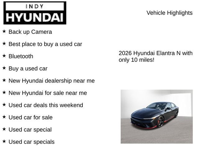 2026 Hyundai ELANTRA N Base