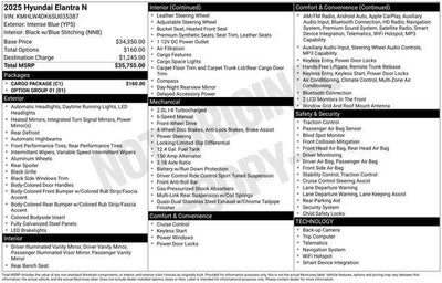 2025 Hyundai ELANTRA N Base
