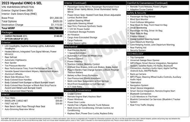 2023 Hyundai IONIQ 6 SEL