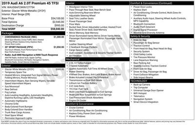 2019 Audi A6 2.0T Premium quattro