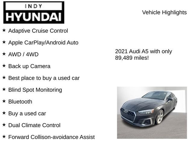 2021 Audi A5 Sportback 45 S line Premium Plus quattro