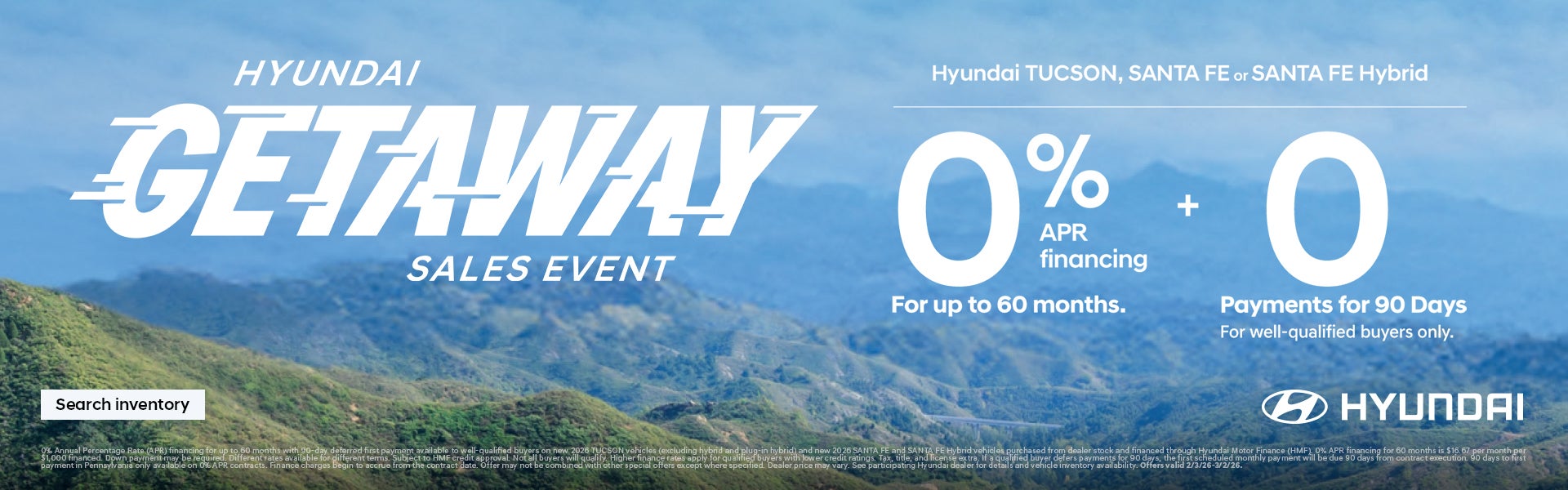 Central Hyundai 2026 Getaway Sales Event Offer