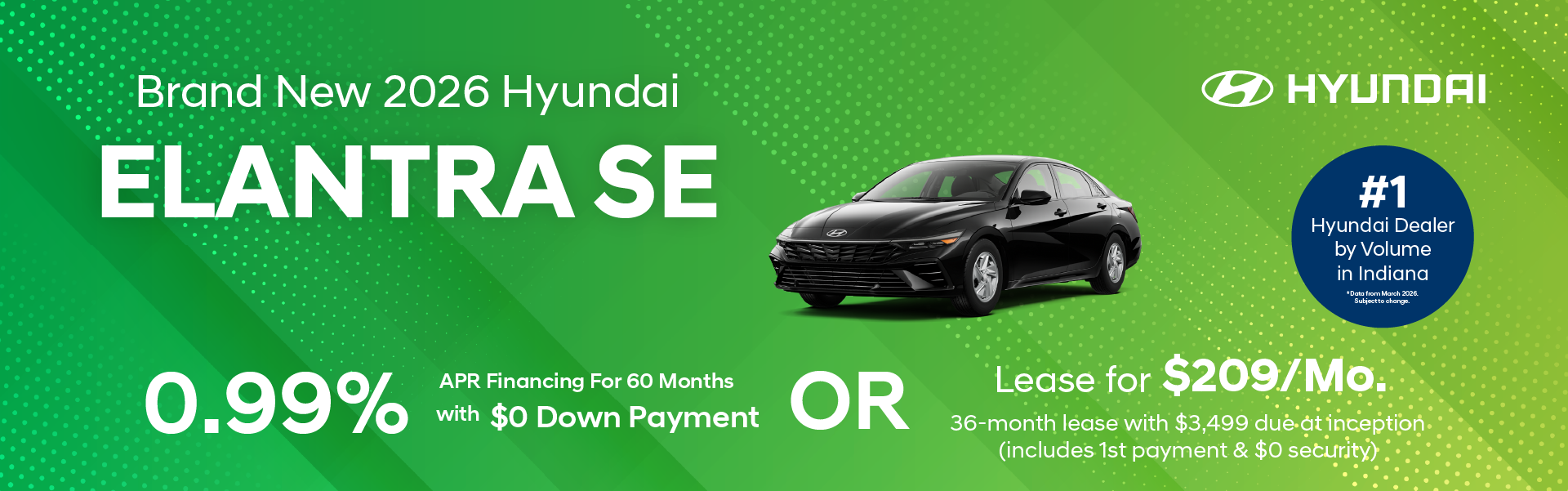 Brand New 2026 Hyundai ELANTRA SE