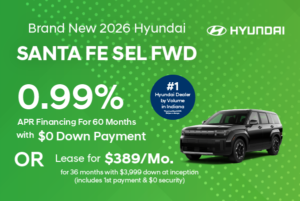 Brand New 2026 Hyundai SANTA FE SEL fwd