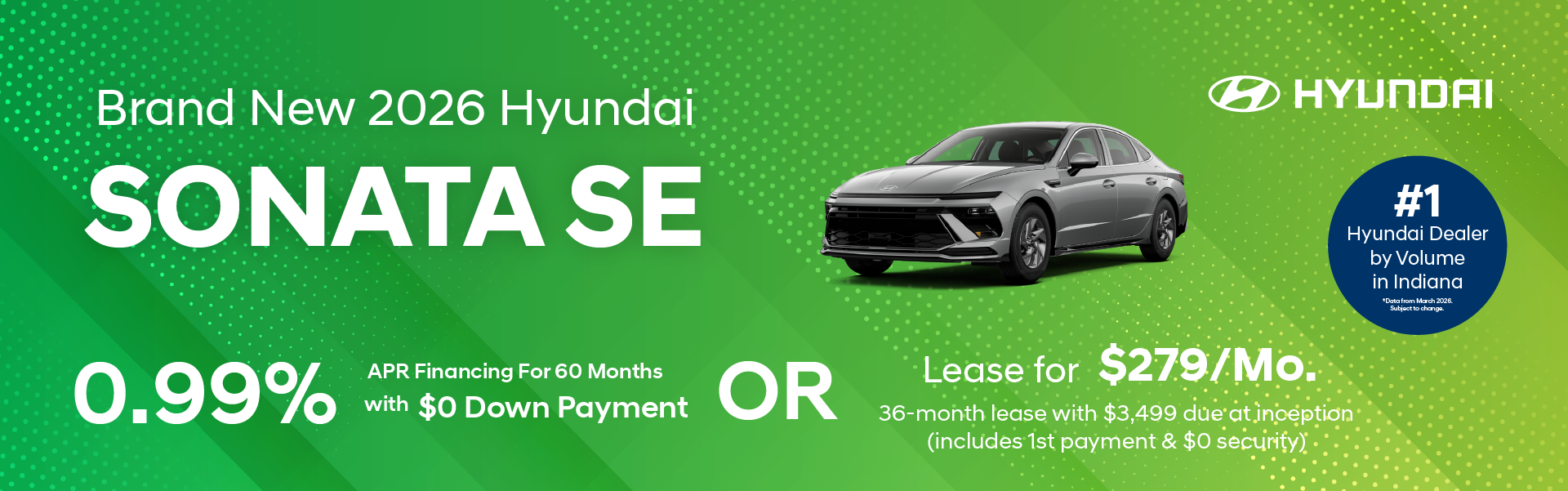 Brand New 2026 Hyundai SONATA SE