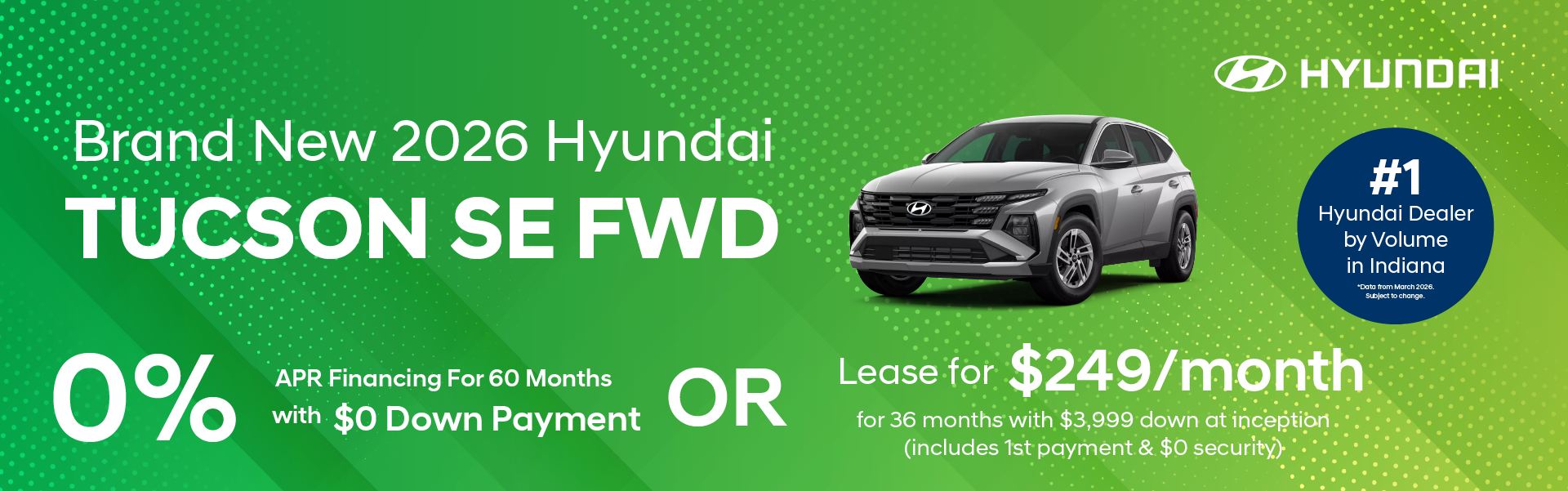 Brand New 2026 Hyundai TUCSON SE fwd